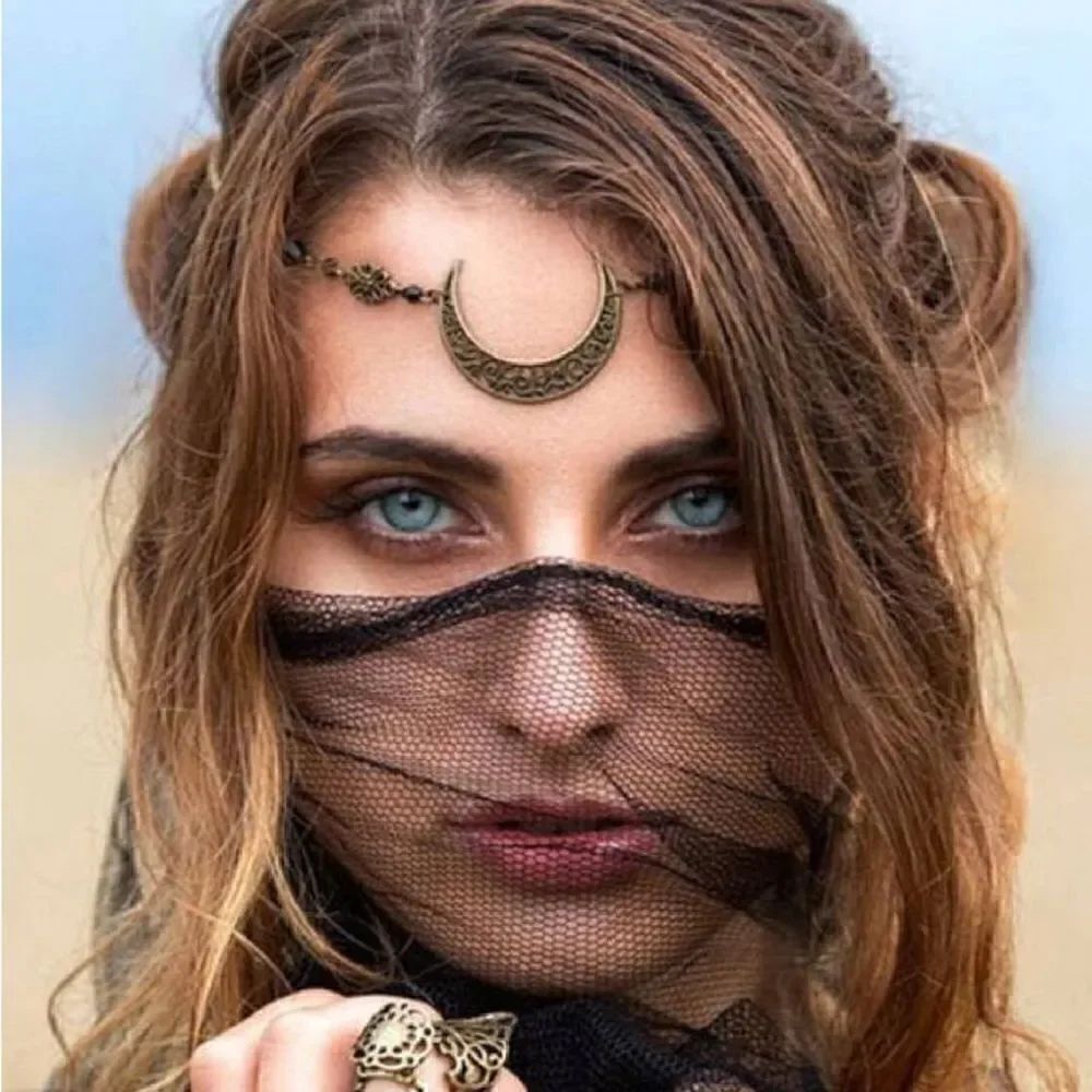 Boho moon hair band N741